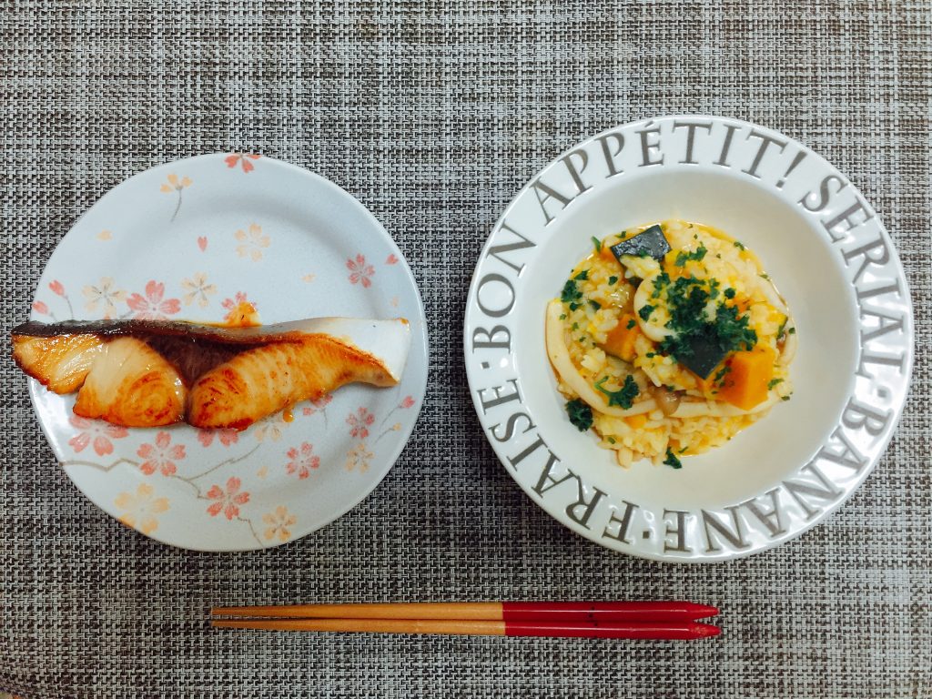 ぶりの照り焼き