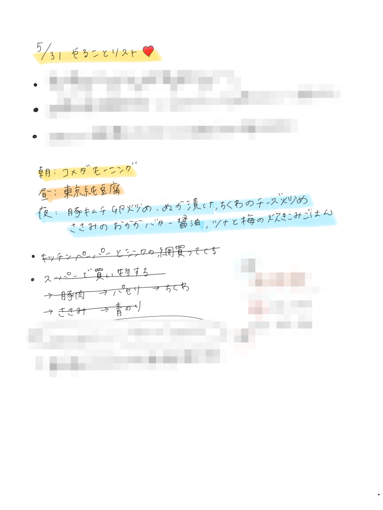 食生活改善記録1