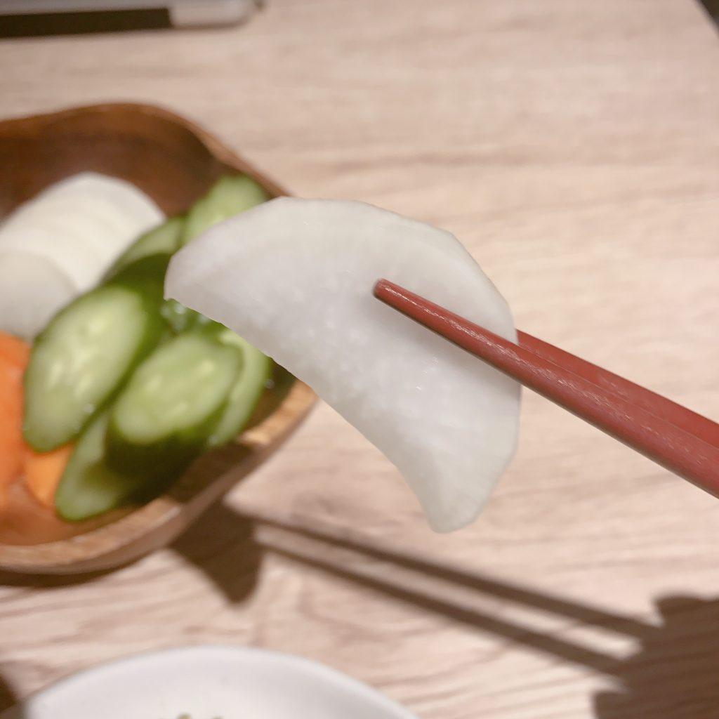 大根のぬか漬け
