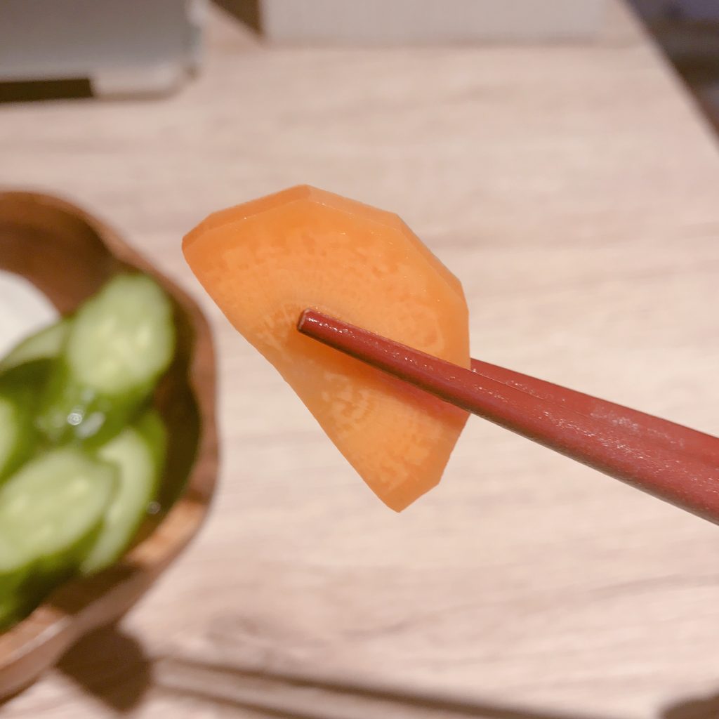 にんじんのぬか漬け